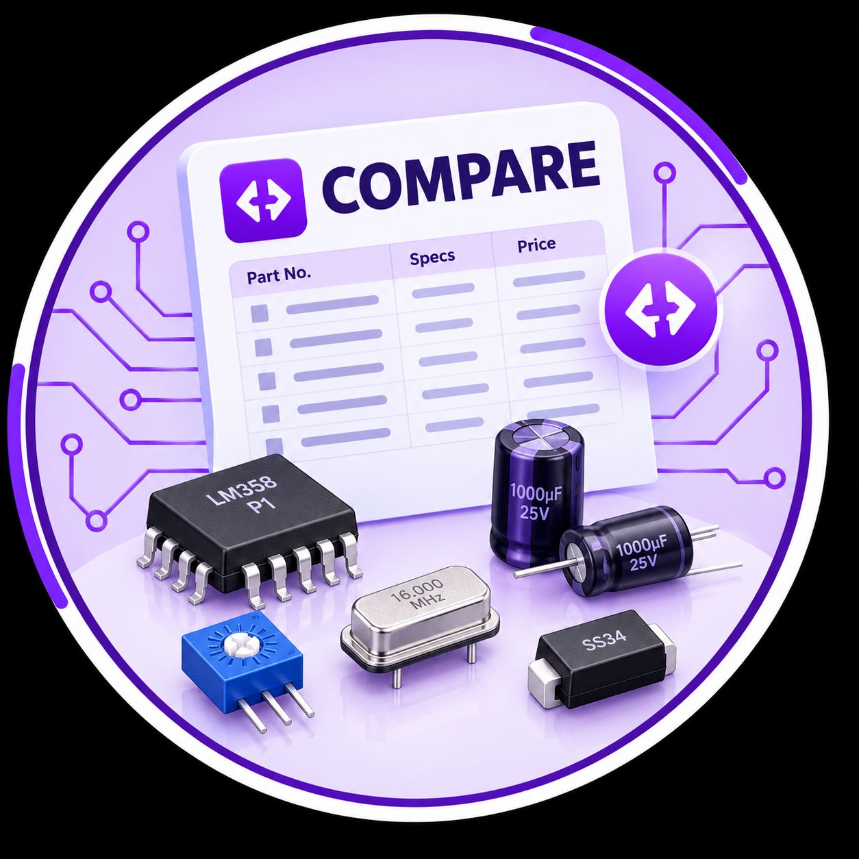 Compare step icon